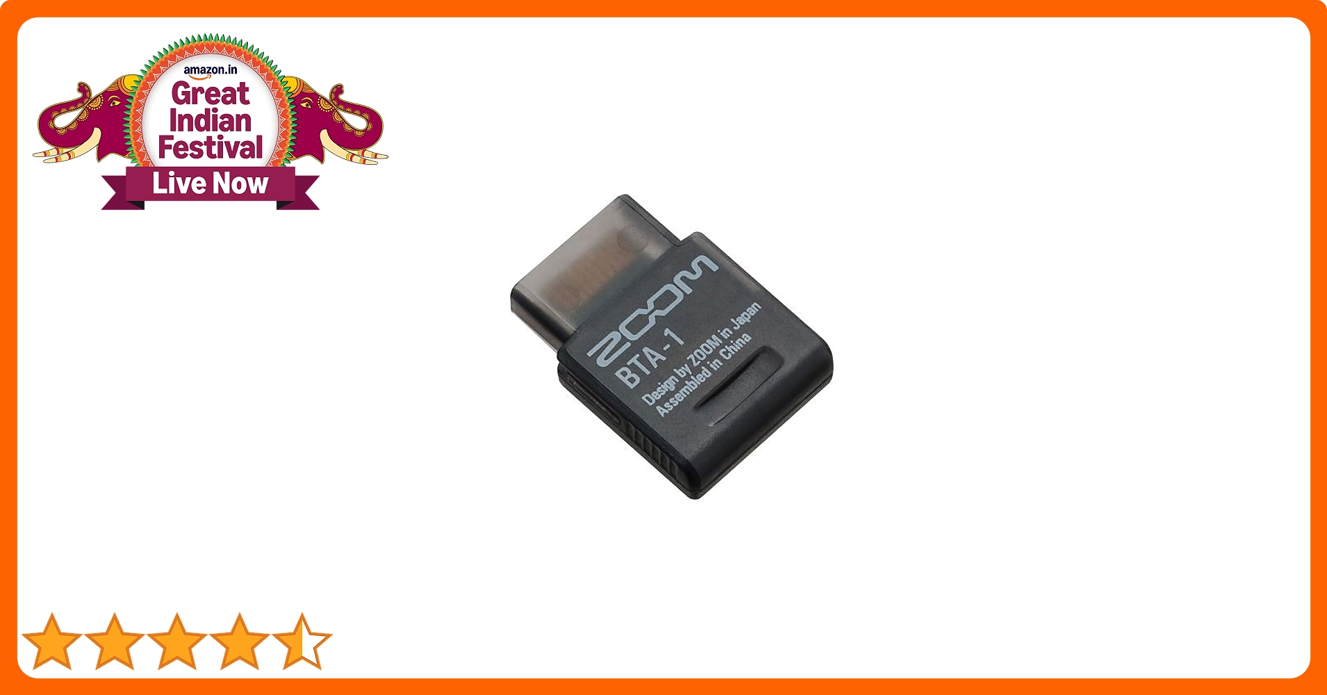 Buy Zoom BTA-1 Bluetooth Adapter, Designed for H3-VR, L-20